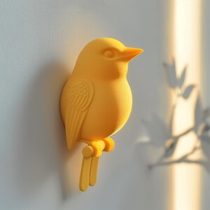 Décor Mural Oiseau Imprimé en 3D | Design Minimaliste Moderne Inspiré de la Nature | Accent de Maison Contemporain Unique