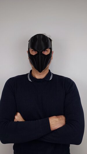 Masque de Super-Vilain | Masque Facial Tactique Cosplay Horreur | Masque de Vilain de Bande Dessinée Imprimé en 3D