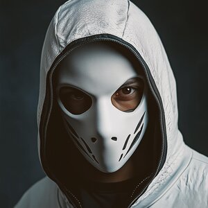 Masque de Crâne Tactique Assassin Furtif | Masque de Costume d'Halloween Cosplay Vilain Horreur Imprimé en 3D | Masque de Guerrier Post-Apocalyptique Airsoft