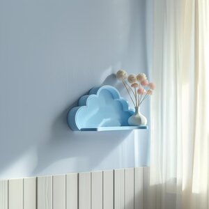 Étagère Murale Nuage Imprimée en 3D | Design Flottant Minimaliste Moderne | Décoration Maison Fantaisie Unique