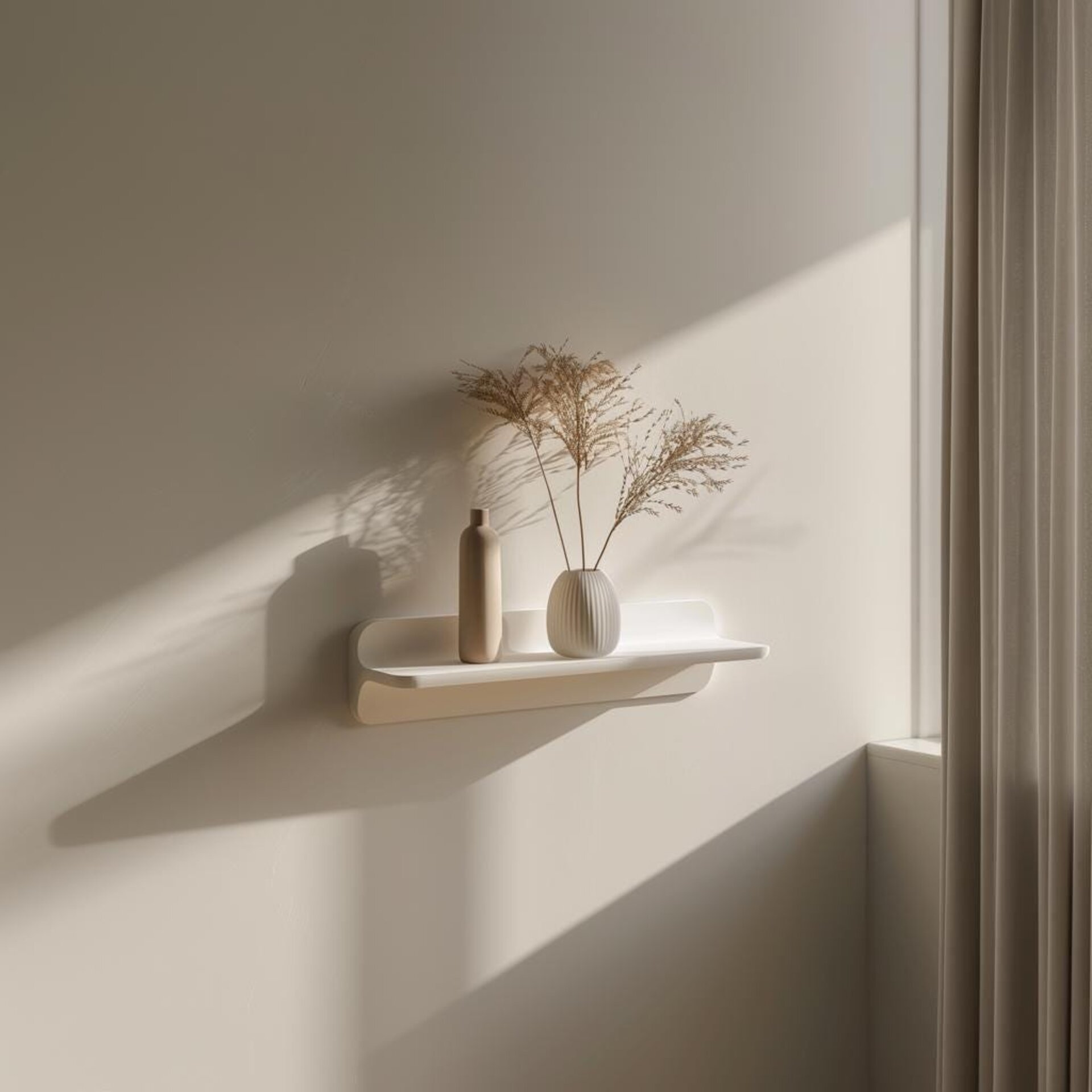 Petite Étagère Murale Imprimée en 3D | Étagère Flottante Moderne | Présentoir Mural Décoratif Minimaliste