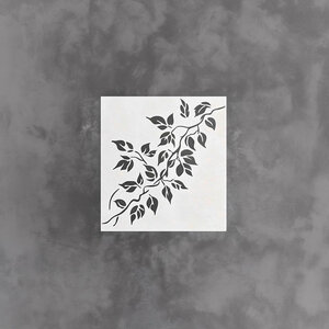 Pochoir de Vigne | Pochoir de Feuilles Imprimé en 3D | Pochoir Réutilisable de Lierre Mural