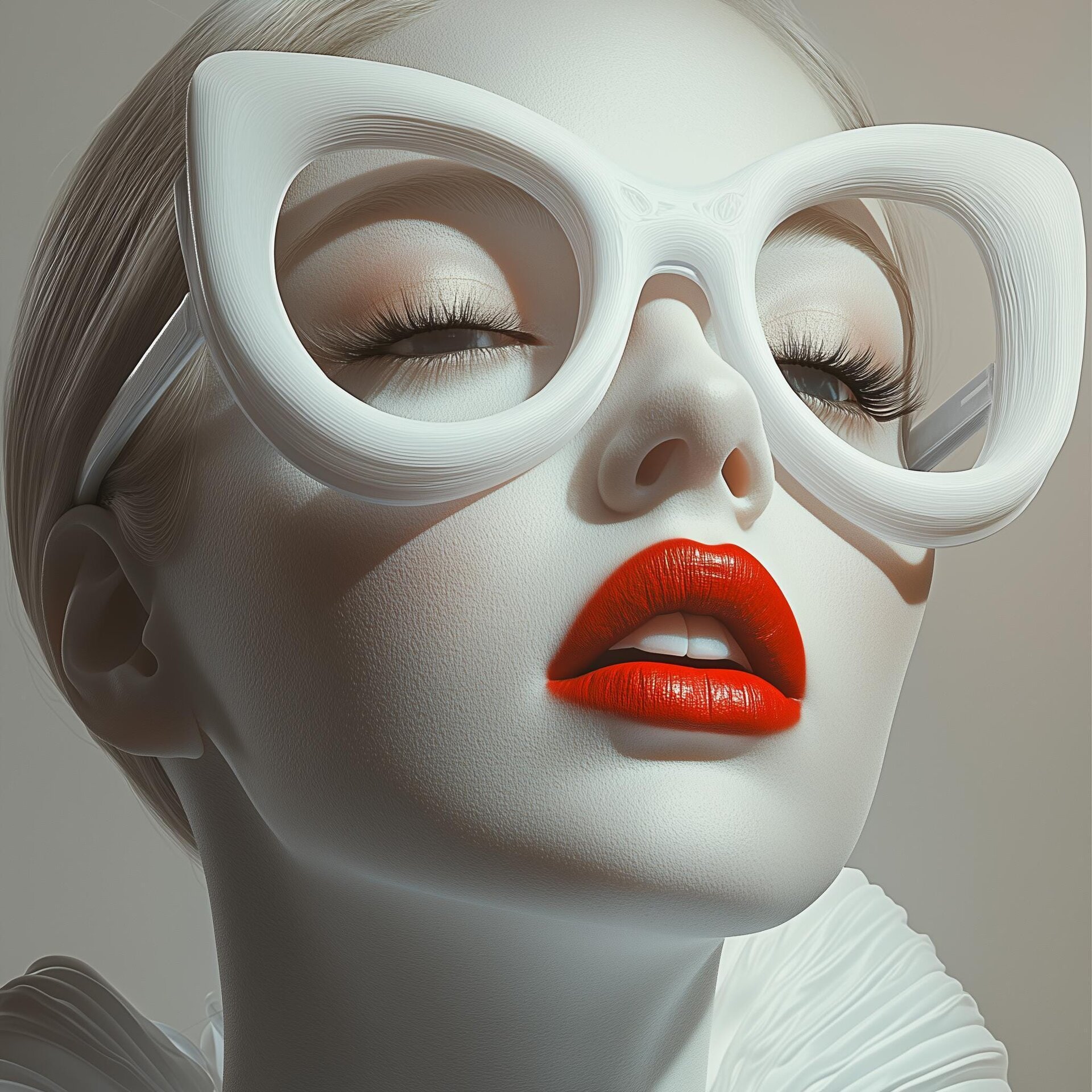 Lunettes de Mode Imprimées en 3D | Montures Oversize Statement | Lunettes Œil de Chat