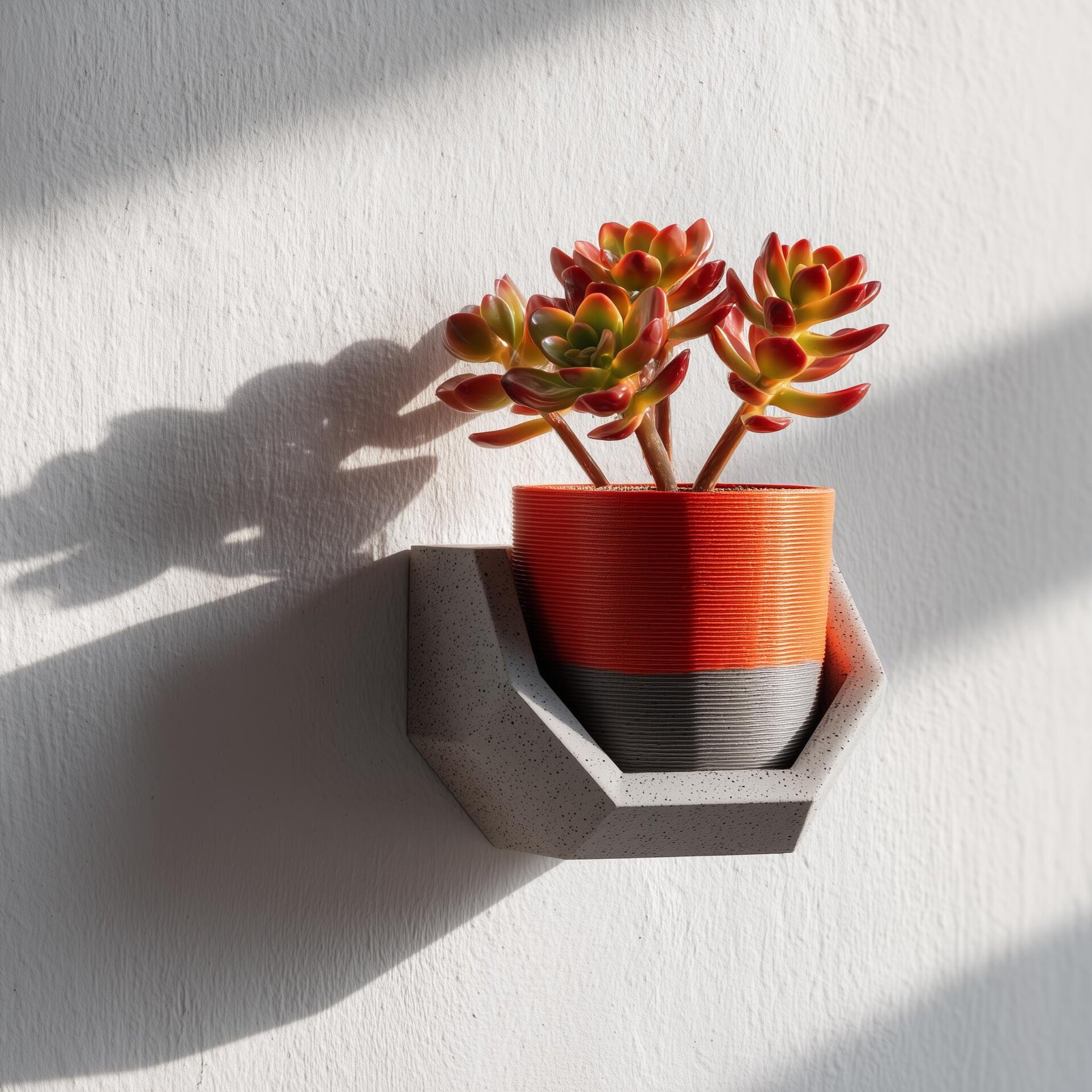 Étagère imprimée en 3D | Support d'étagère murale | Étagère flottante moderne pour plantes