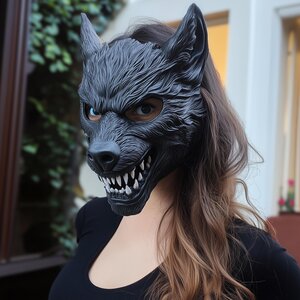 Masque de loup-garou pour cosplay | Masque d'horreur imprimé en 3D | Masque de costume d'Halloween