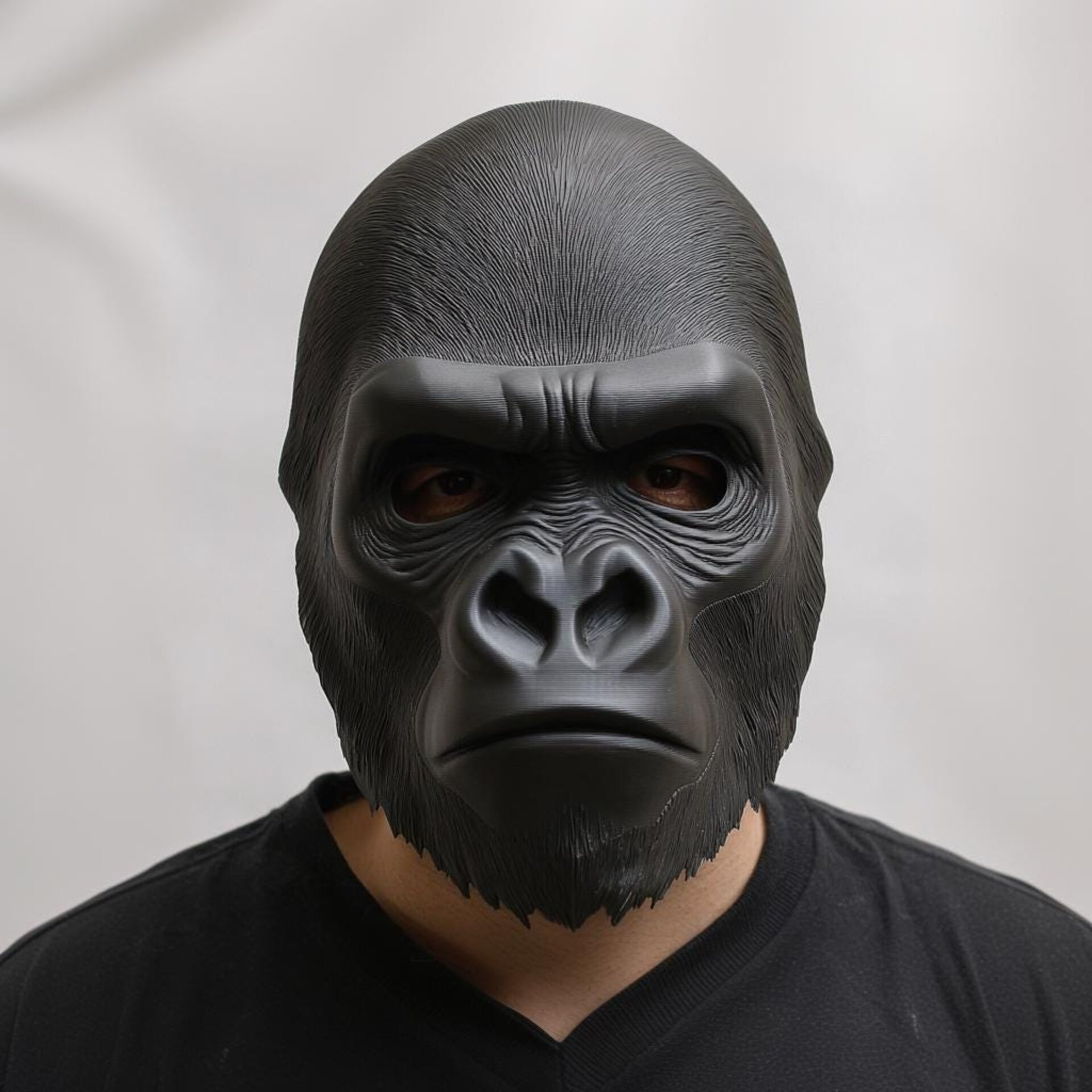 Masque de gorille | Masque imprimé en 3D pour costume et cosplay | Masque animal réaliste