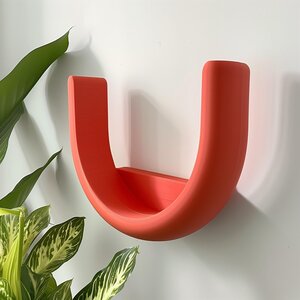 Étagère murale en U imprimée en 3D | Design d'étagère flottante moderne et minimaliste | Décoration géométrique unique pour la maison