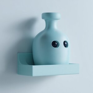 Étagère Murale Fiole de Potion Imprimée en 3D | Décoration Kawaii au Personnage Fiole Mignon | Petite Étagère Flottante d’Accent pour Entrée, Chambre et Bureau