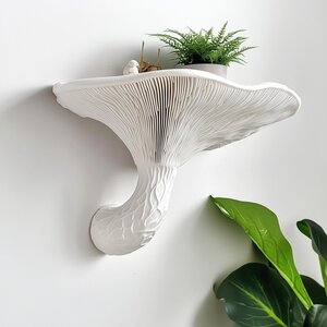 Étagère Murale Champignon de Miel | Étagère Imprimée en 3D Inspirée de l'Armillaire | Décoration Fongique Organique