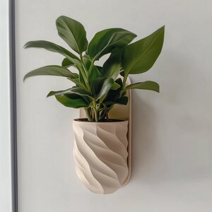 Jardinière Murale | Pot de Plante d'Intérieur Imprimé en 3D | Décoration de Jardin Vertical