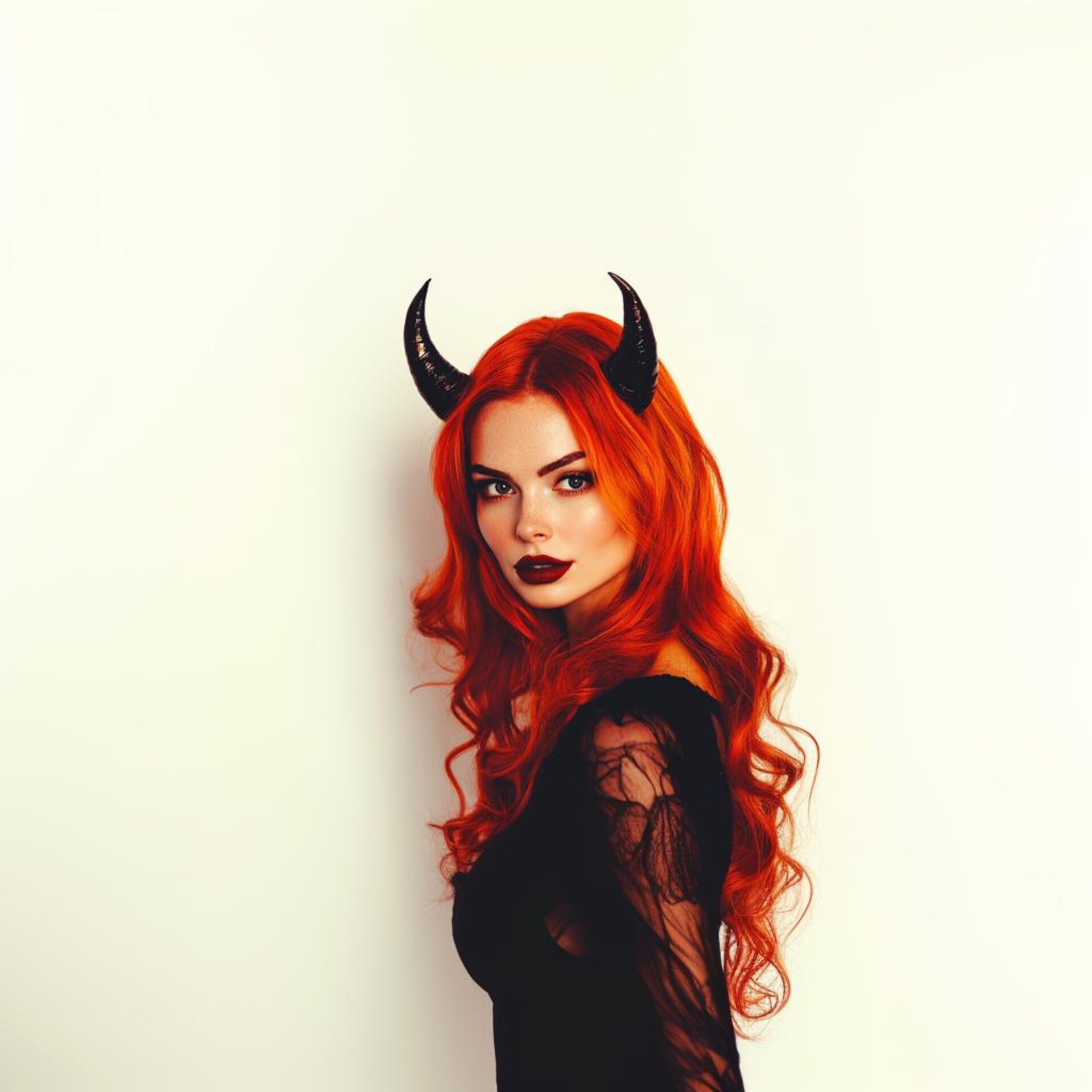 Serre-tête Cornes de Diable Noires | Cornes de Costume de Démon Imprimées en 3D | Accessoires de Cosplay Gothique