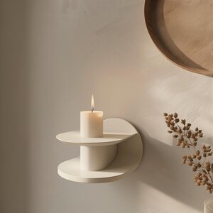 Étagère Murale Imprimée en 3D | Étagère Flottante Minimaliste Moderne | Étagère Décorative Géométrique