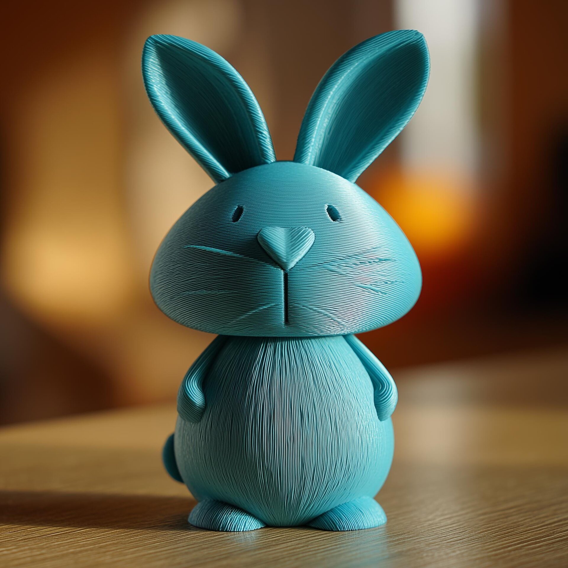 Urne Funéraire Lapin avec Couvercle | Contenant Souvenir Imprimé en 3D pour Cendres d'Animaux, Décoration d'Étagère en Hommage aux Lapins, Cadeau et Accent Déco