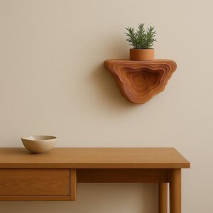 Étagère Flottante Imprimée en 3D | Design Mural Géométrique Moderne à Couches | Décoration Intérieure Minimaliste