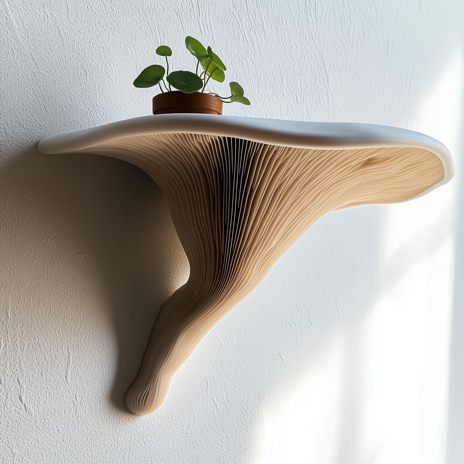 Étagère Champignon Imprimée en 3D | Étagère Murale Flottante Moderne Galérine Marginée
