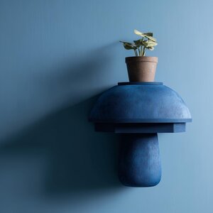Décoration d'Étagère Murale Champignon Moderne | Étagère Fongique Sculpturale Imprimée en 3D | Accent Minimaliste Inspiré de la Nature pour Intérieurs Contemporains