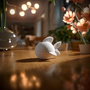 Urne Commémorative Poisson avec Couvercle | Urne Funéraire Imprimée en 3D pour Cendres d'Animaux, Décoration d'Étagère Apaisante et Souvenir pour Petit Animal