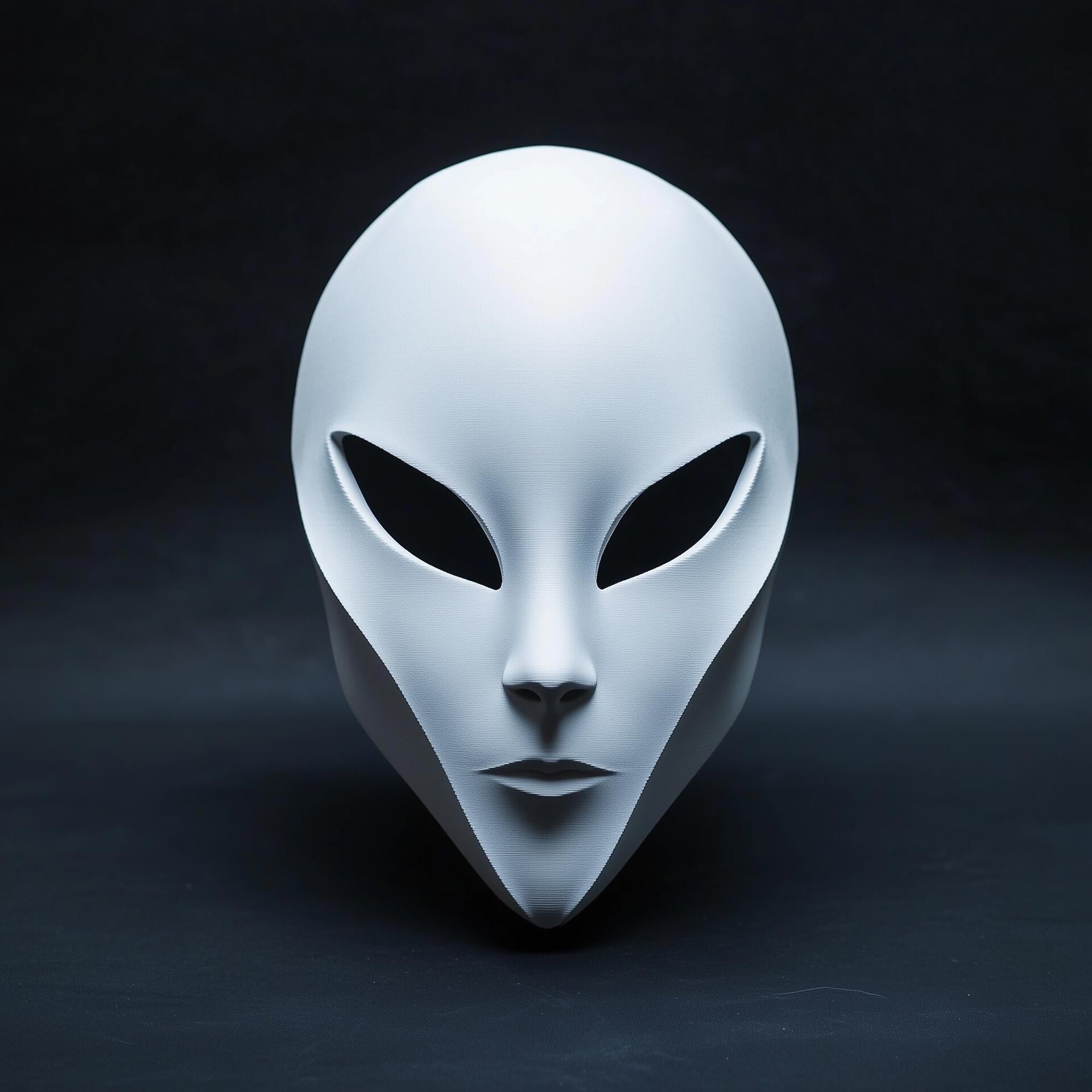 Masque Alien | Masque Spatial Futuriste Cosplay Sci-Fi | Masque Extraterrestre Minimaliste Imprimé en 3D