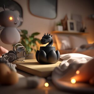 Urne Commémorative Dragon Fantastique avec Couvercle | Urne Funéraire pour Cendres d'Animaux Imprimée en 3D, Décoration Mythique pour Étagère, Hommage et Cadeau