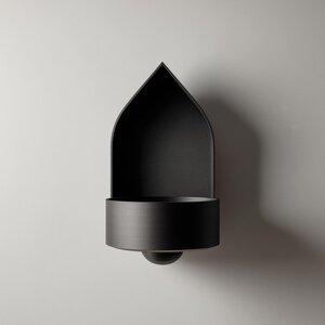 Étagère Murale Arquée avec Plateau Bol | Organiseur Mural Flottant Minimaliste Imprimé en 3D | Décoration Murale Sculpturale Moderne pour Clés et Bijoux d'Entrée