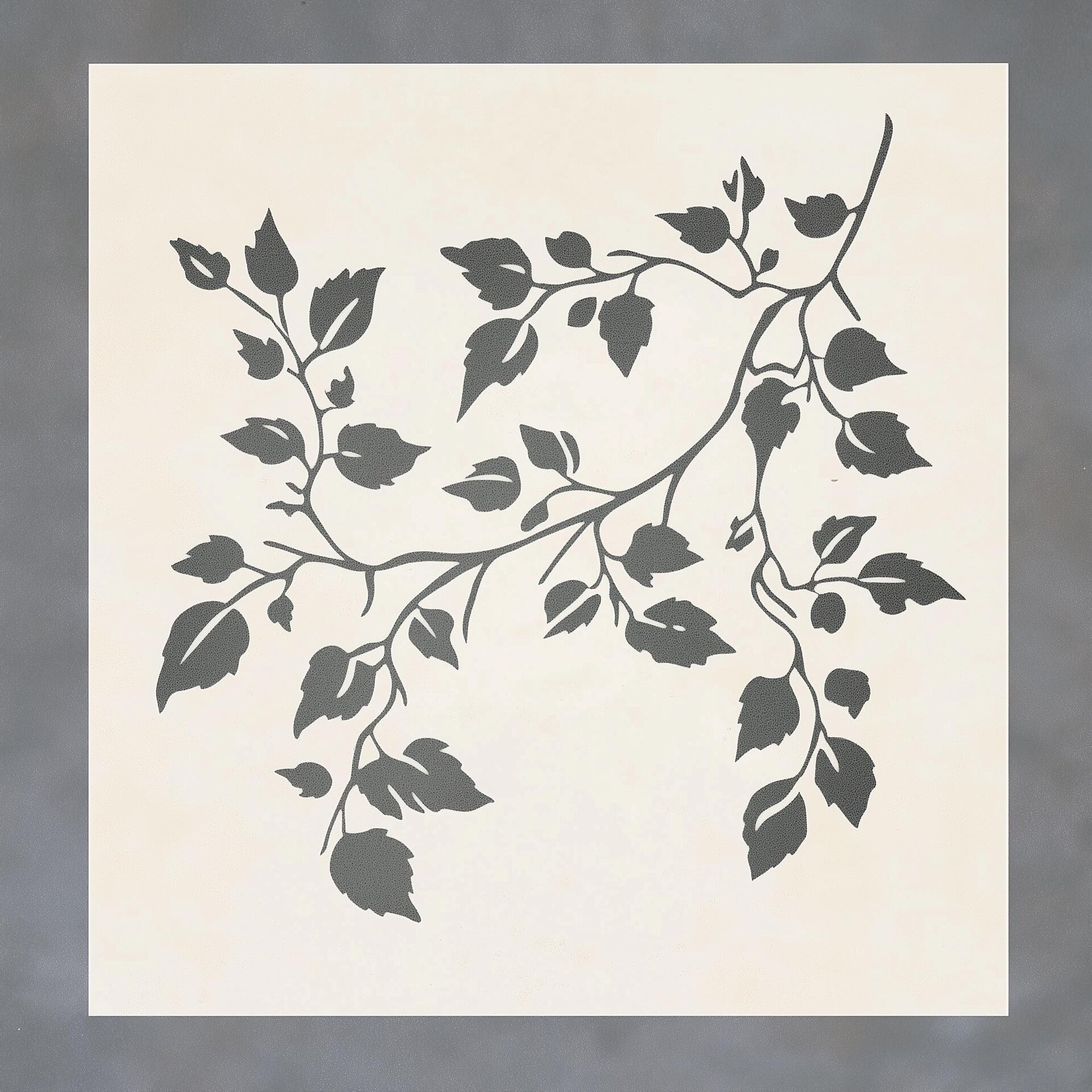 Pochoir de Vigne | Pochoir Floral Imprimé en 3D | Pochoir de Peinture Murale Réutilisable