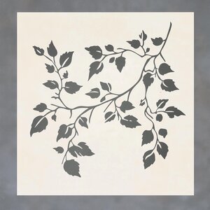 Pochoir de Vigne | Pochoir Floral Imprimé en 3D | Pochoir de Peinture Murale Réutilisable