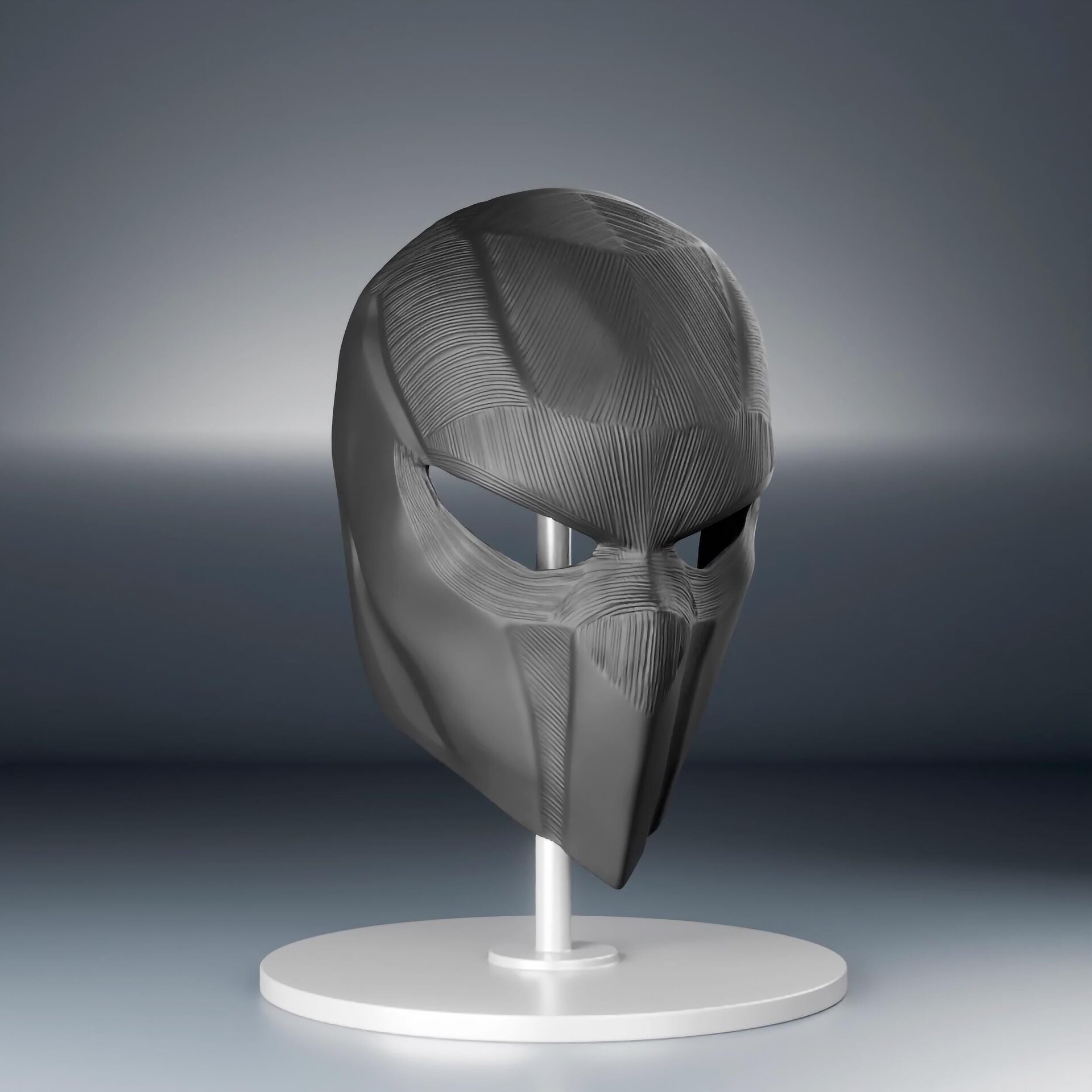 Masque tactique futuriste | Masque noir imprimé en 3D | Casque de cosplay
