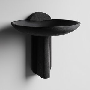 Étagère Murale Bol Moderne | Plateau Flottant Minimaliste Imprimé en 3D | Décoration Murale Sculpturale pour Entrée, Clés, Bijoux, Cristaux, Plantes, Art