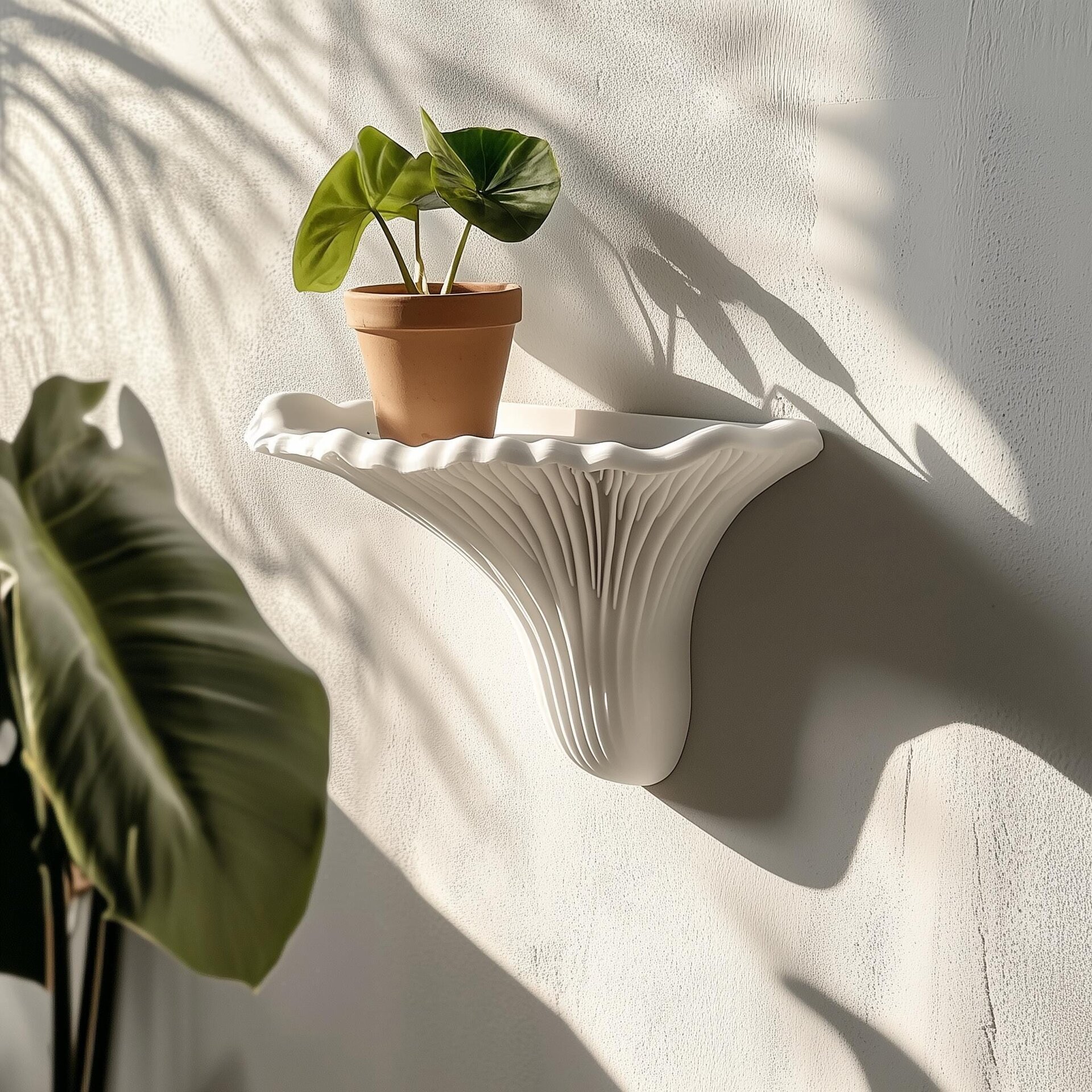 Étagère Murale Champignon Imprimée en 3D – Design Amadouvier | Étagère Flottante Minimaliste | Étagère Décorative Fongique