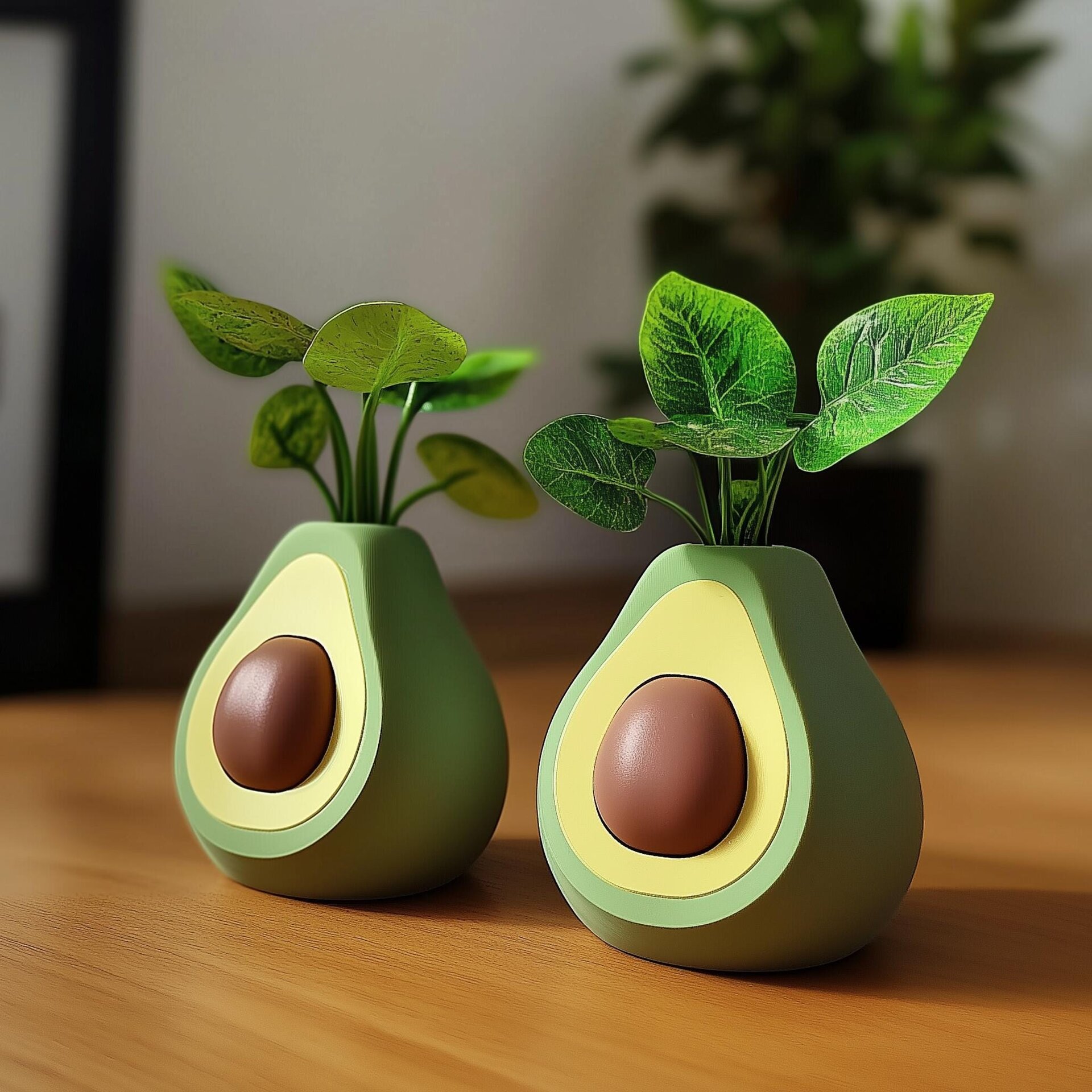 Pot à Fleurs Avocat Mignon | Organisateur de Bureau | Cache-Pot pour Plante Vivante