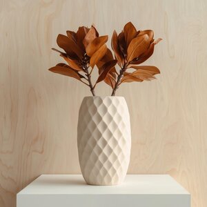 Vase Diamant Imprimé en 3D | Pot de Plante Géométrique Moderne | Vase Décoratif Minimaliste