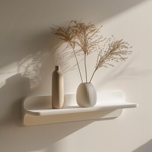 Petite Étagère Murale Imprimée en 3D | Étagère Flottante Moderne | Présentoir Mural Décoratif Minimaliste