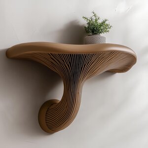 Étagère Champignon | Étagère Murale Flottante Décoration Murale Fongique | Accent Maison Moderne Imprimé en 3D Étagère Murale Unique