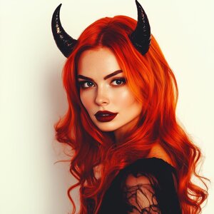 Serre-tête Cornes de Diable Noires | Cornes de Costume de Démon Imprimées en 3D | Accessoires de Cosplay Gothique
