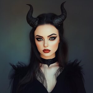 Cornes de Démon Gothiques | Cornes de Costume Imprimées en 3D | Coiffe de Cosplay