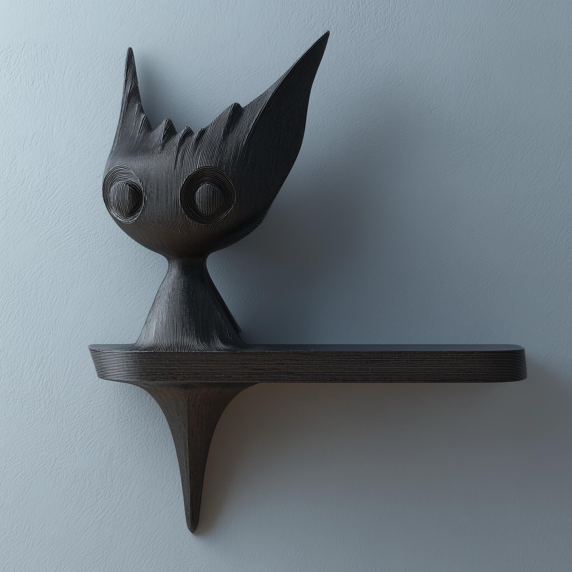 Étagère murale à créature gothique imprimée en 3D | Tablette dark fantasy