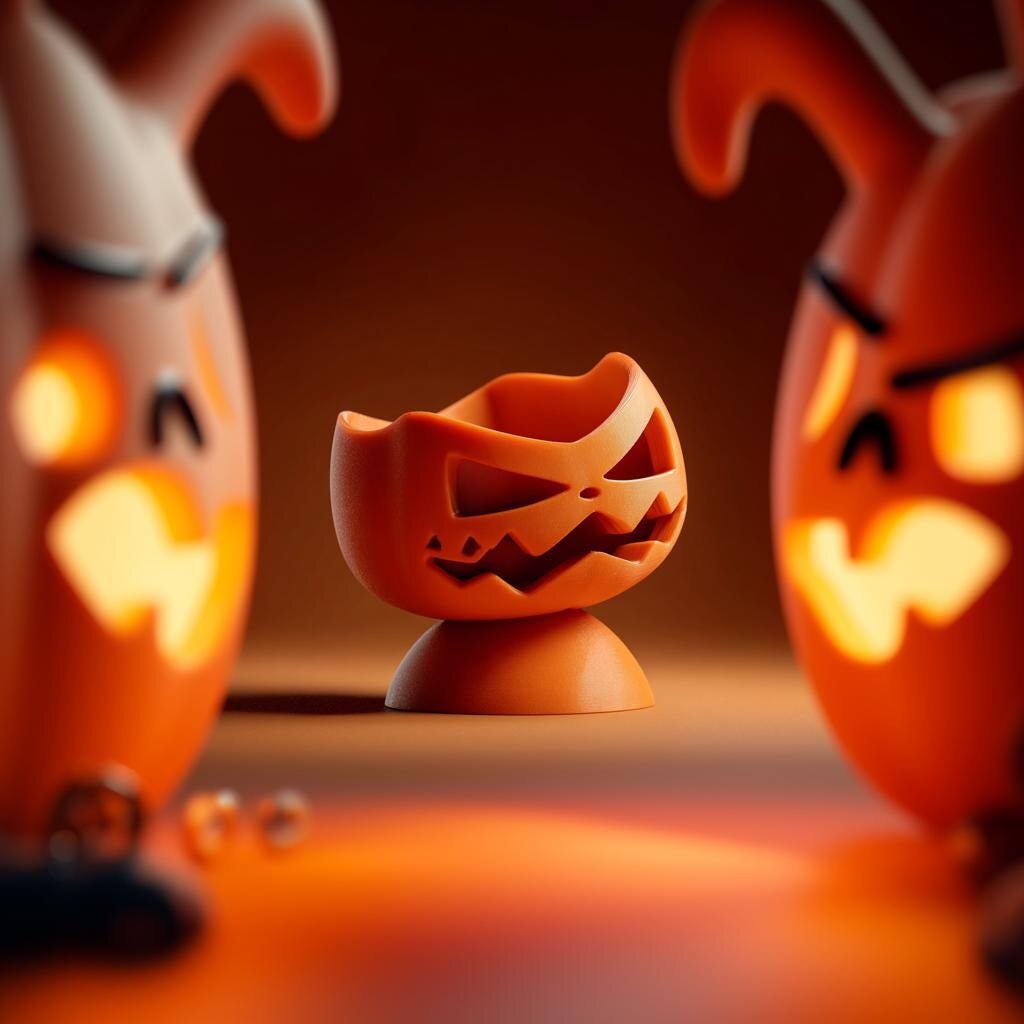 Organiseur à bijoux Jack-o'-Lantern imprimé en 3D | Coupelle à bibelots